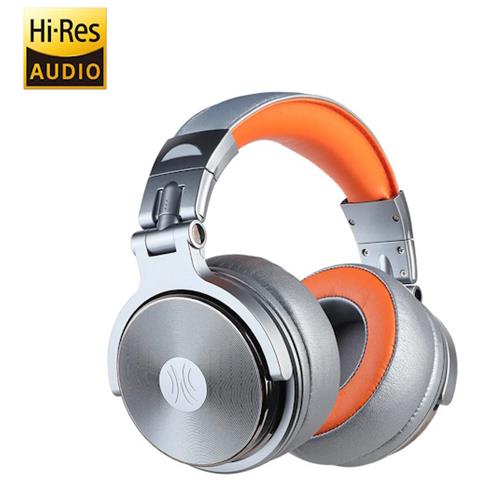 Studio Pro 50 Hi-Res Cuffie DJ Cablate c /Microfono Silver /Orange - Foto 1